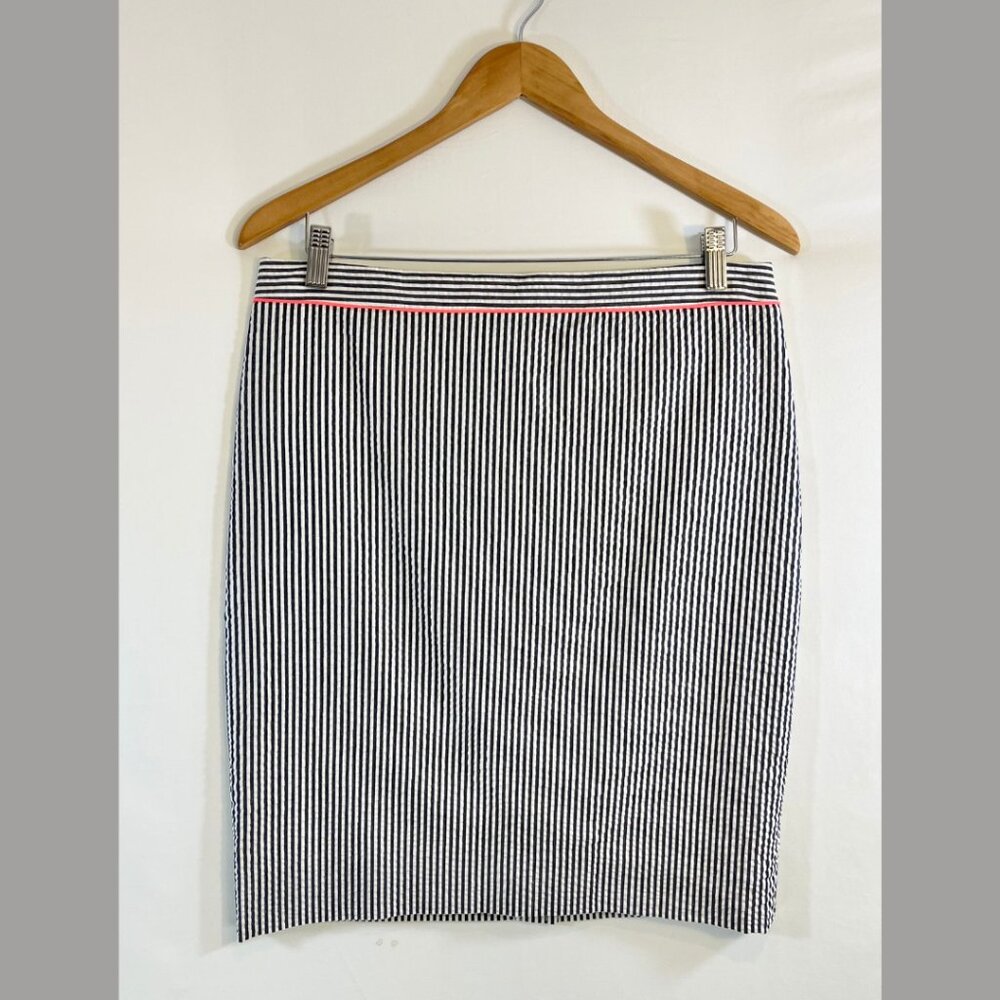 J.Crew Seersucker Pencil Skirt - Size 8